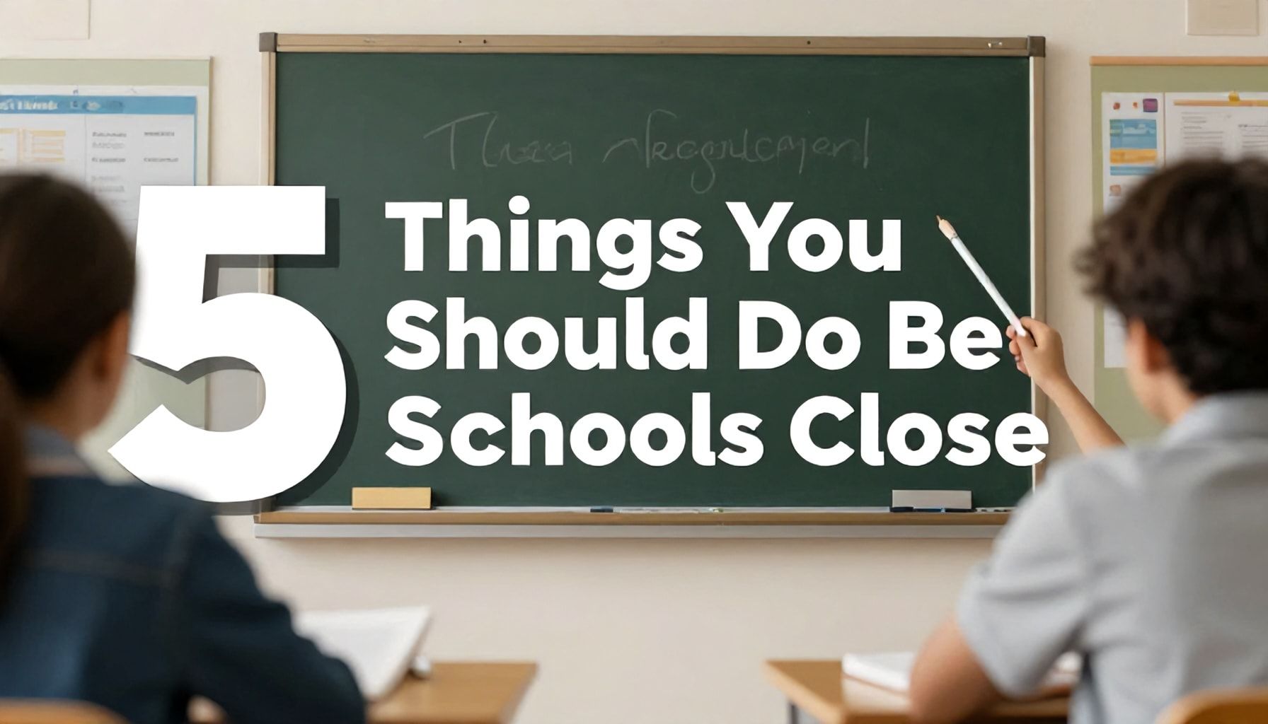 Okullar Kapanmadan Önce Yapmanız Gereken 5 Şey"*