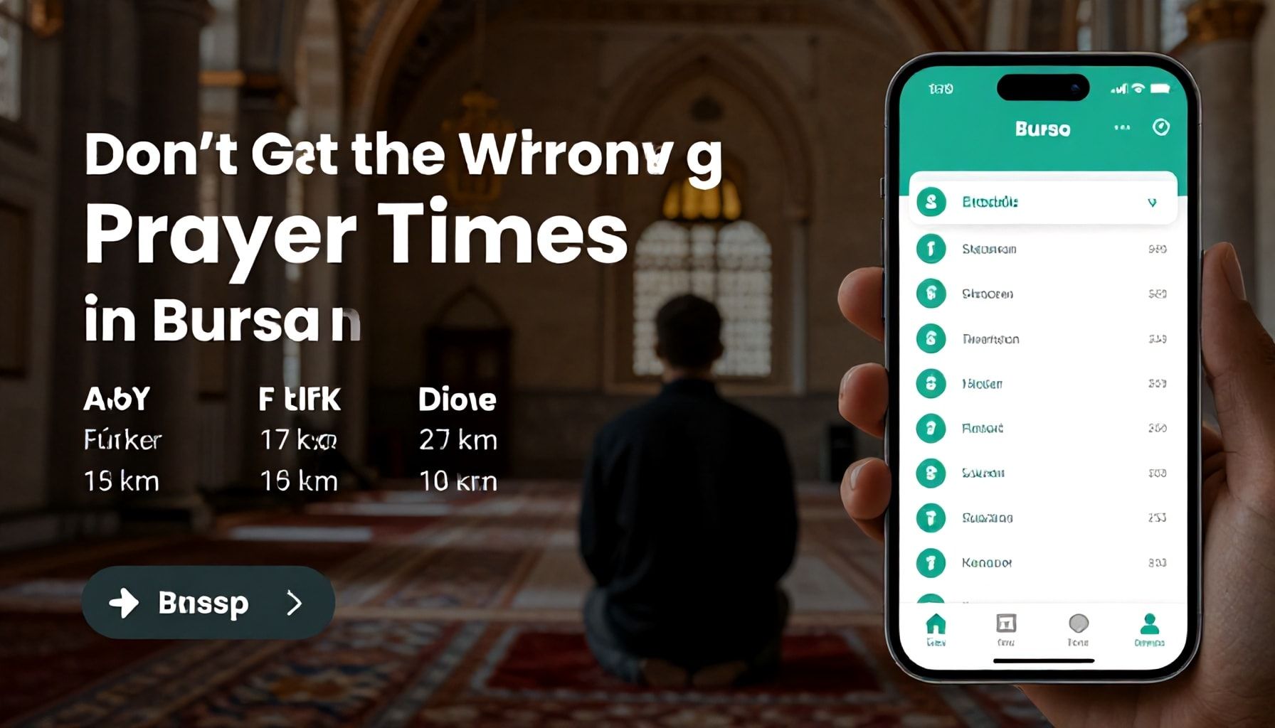 Bursa'da Namaz Vakitlerini Hatalı Almayın: Bu Uygulamaları Deneyin*