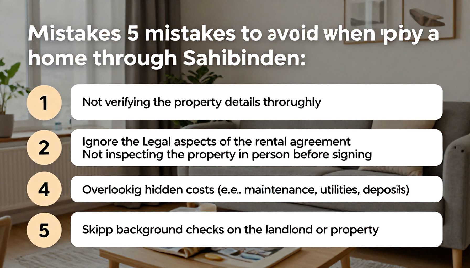 Sahibinden Kiralık Daire ile Ev Kiralarken Yapmamalı 5 Hata*