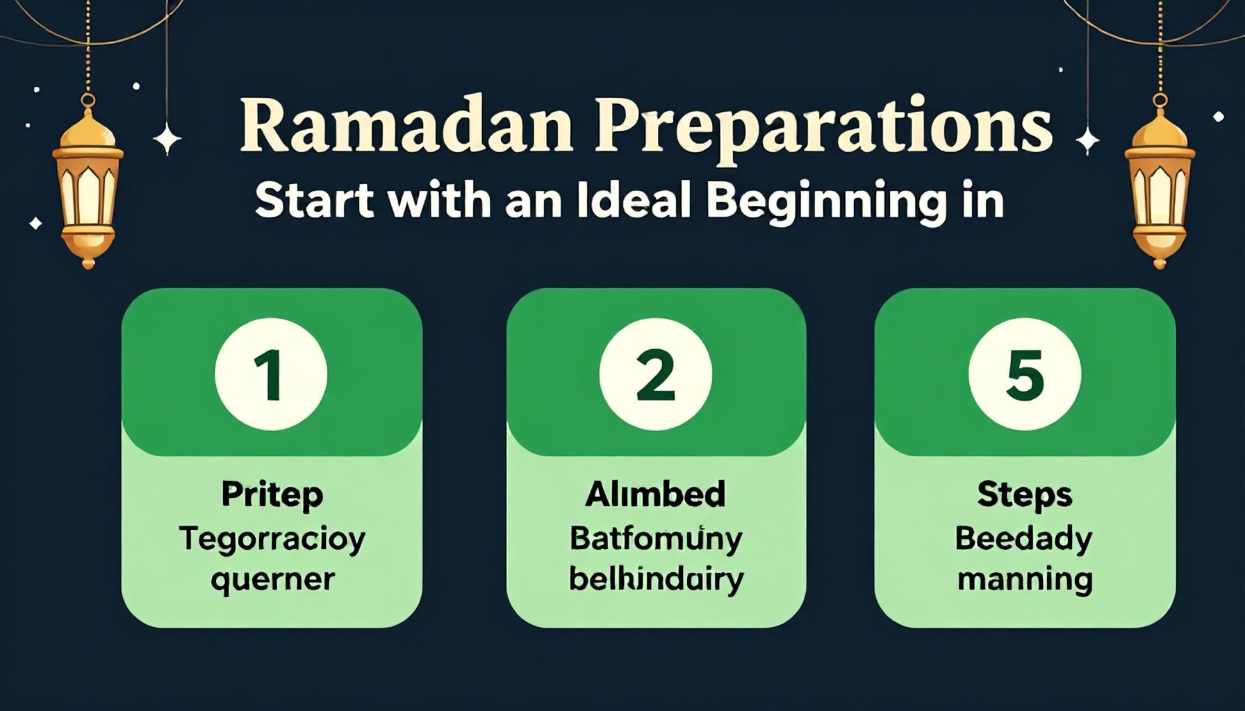 Ramazan Hazırlıkları: 5 Adımda İdeal Bir Başlangıç Yapın*