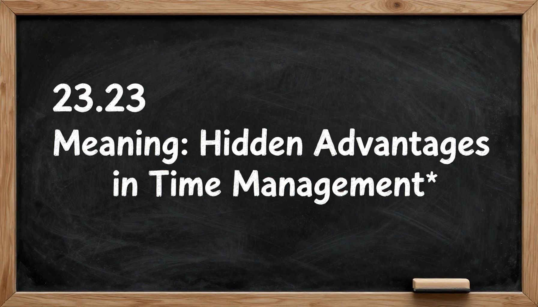 23.23 Saat Anlamı: Zaman Yönetiminde Gizli Avantajlar*