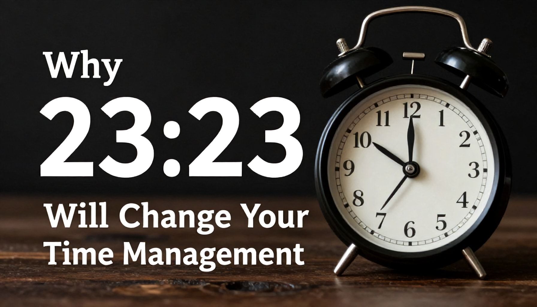 Neden 23.23 Saat Zaman Yönetiminizi Değiştirecek?*