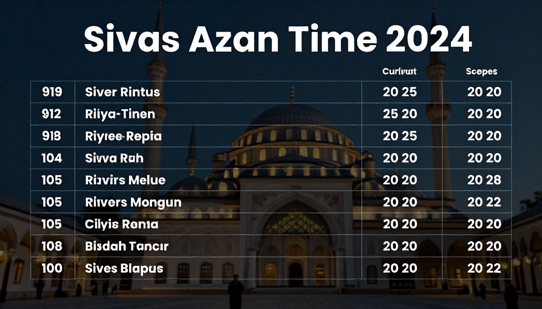 Sivas Ezan Vakti 2024: Güncel Namaz Saatlerini Anında Bulun – Kolay Adımlar*
