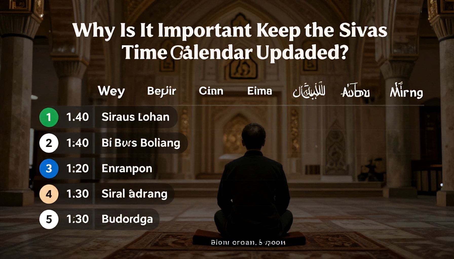 Neden Sivas Ezan Vakti Takvimini Güncel Tutmak Önemli? Doğru Zamanlama İçin 5 Temel Nokta*
