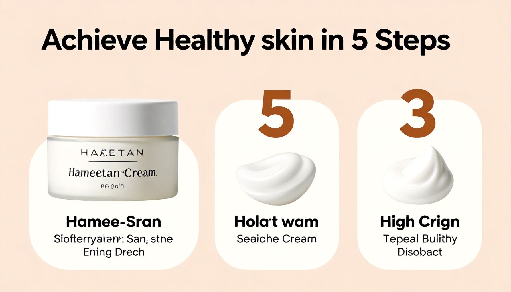 Hametan Krem ile 5 Adımda Sağlıklı Bir Cilt Elde Edin*
