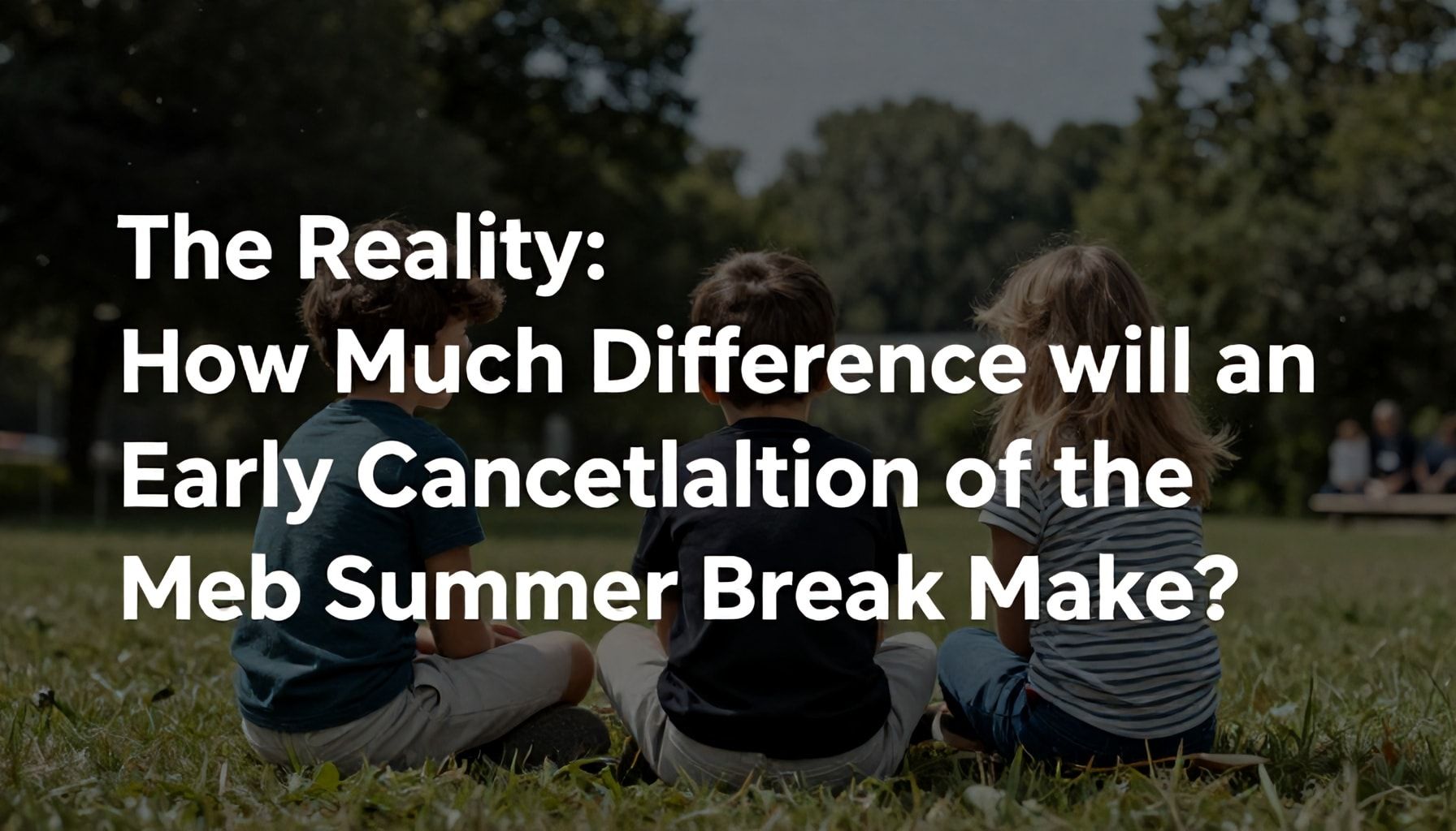 Gerçek: Meb Yaz Tatili’nin Erken Çekilmesi Ne Kadar Fark Yaratır?*