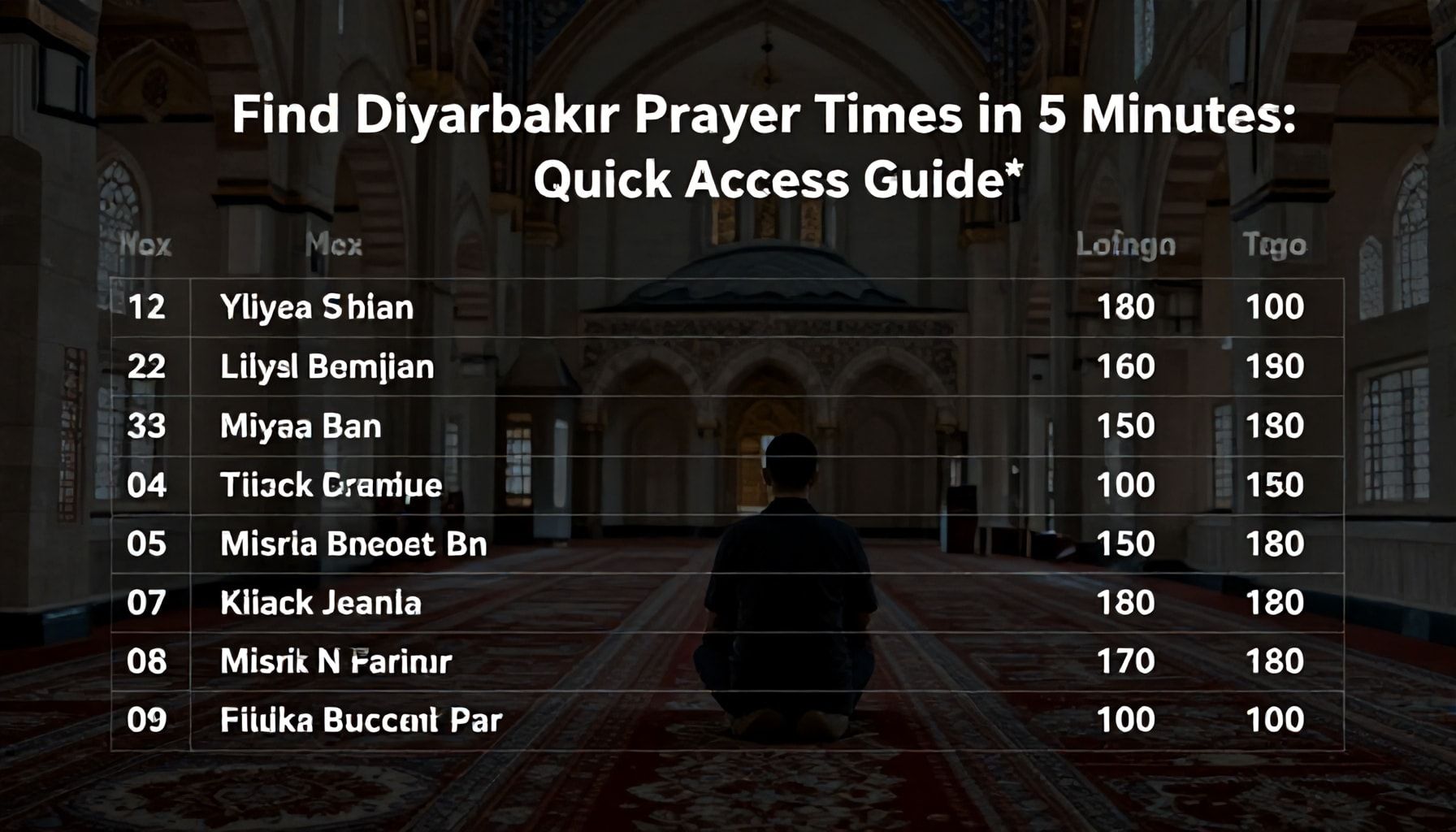 Diyarbakır Ezan Vakitlerini 5 Dakikada Bulun: Hızlı Erişim Rehberi*