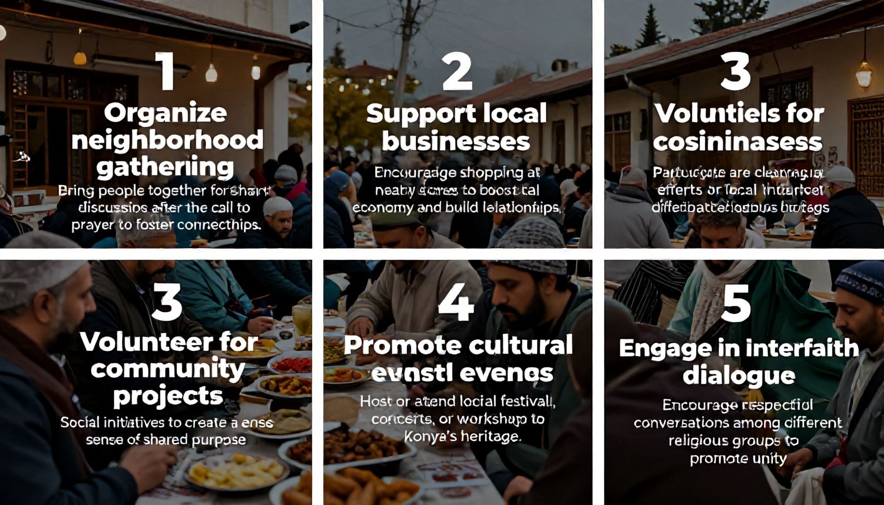 Ezan Vakti Konya'da Topluluk Bağını Geliştirmek İçin 5 Yöntem*