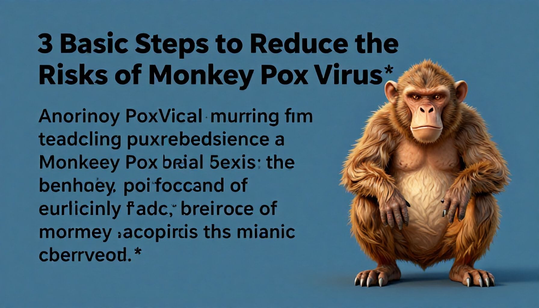 Maymun Çiçeği Virüsünün Risklerini Azaltmak için 3 Temel Adım*