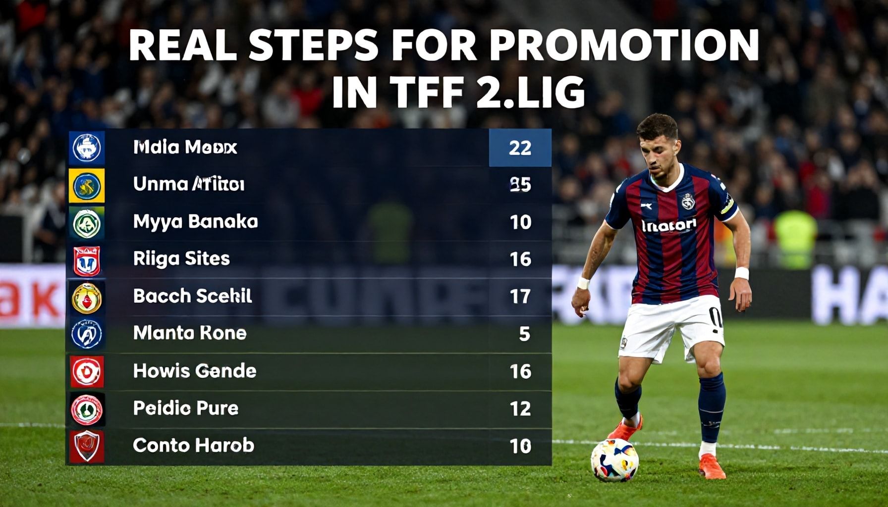 TFF 2. Lig'de Gerçek Yükselme Adımları: Takımların Gerçek Durumu*