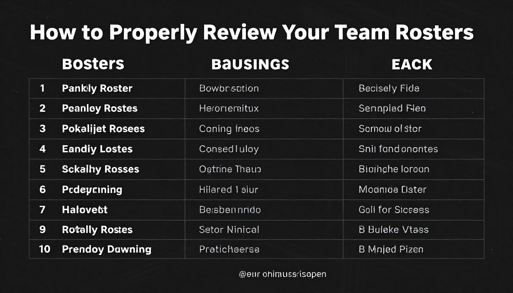 Takım Kadrolarınızı Doğru Şekilde İnceleme Nasıl Yapılır?*