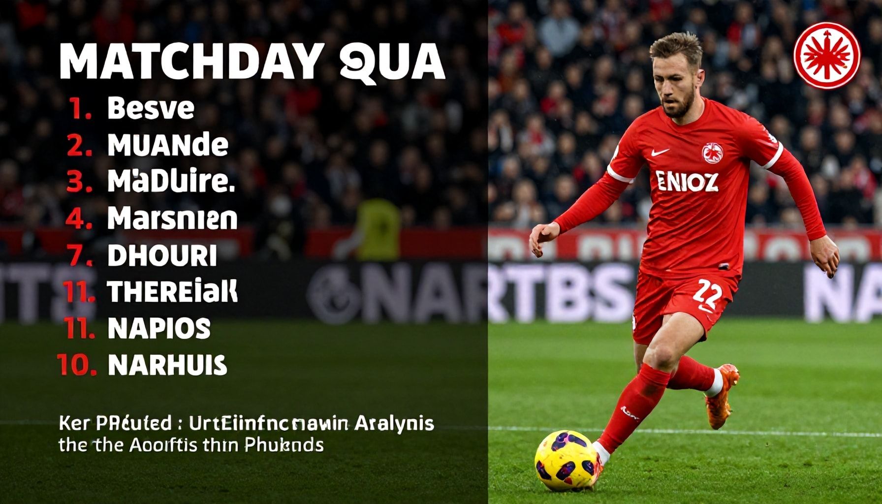 Eintracht Frankfurt'ın Maç Kadrosunda En Dikkat Çeken Oyuncular: Performans Analizi*