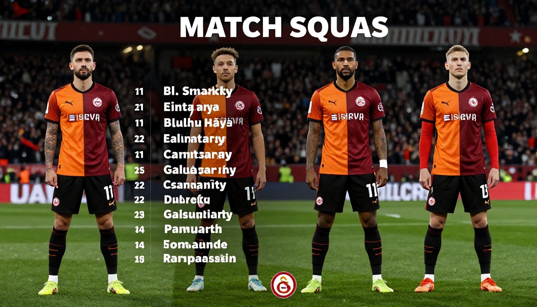 5 Yolla Eintracht Frankfurt ve Galatasaray'ın Maç Kadrosunu Karşılaştırın*