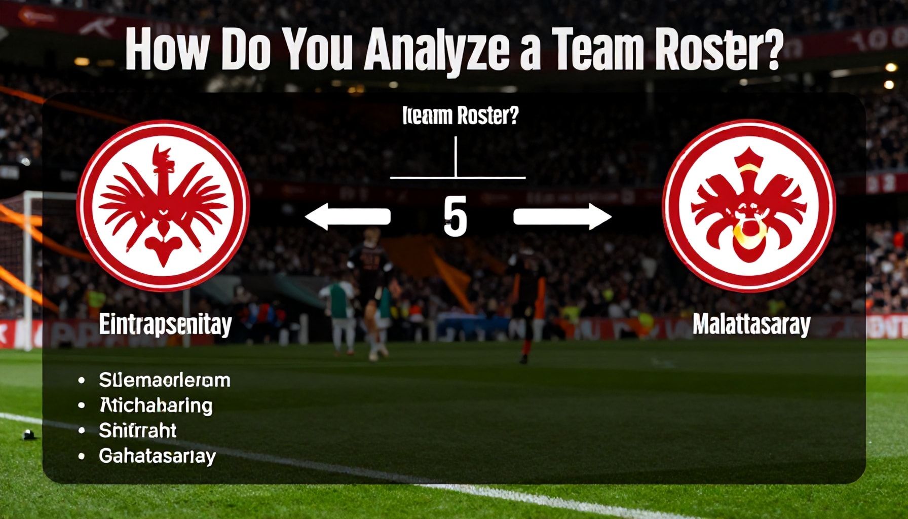 Maç Kadrosunu Nasıl Analiz Edersiniz? Eintracht Frankfurt ve Galatasaray Örneğiyle*