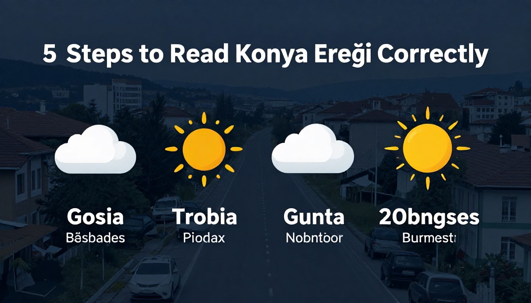 5 Adımda Konya Ereğli Hava Durumunu Doğru Okumak*