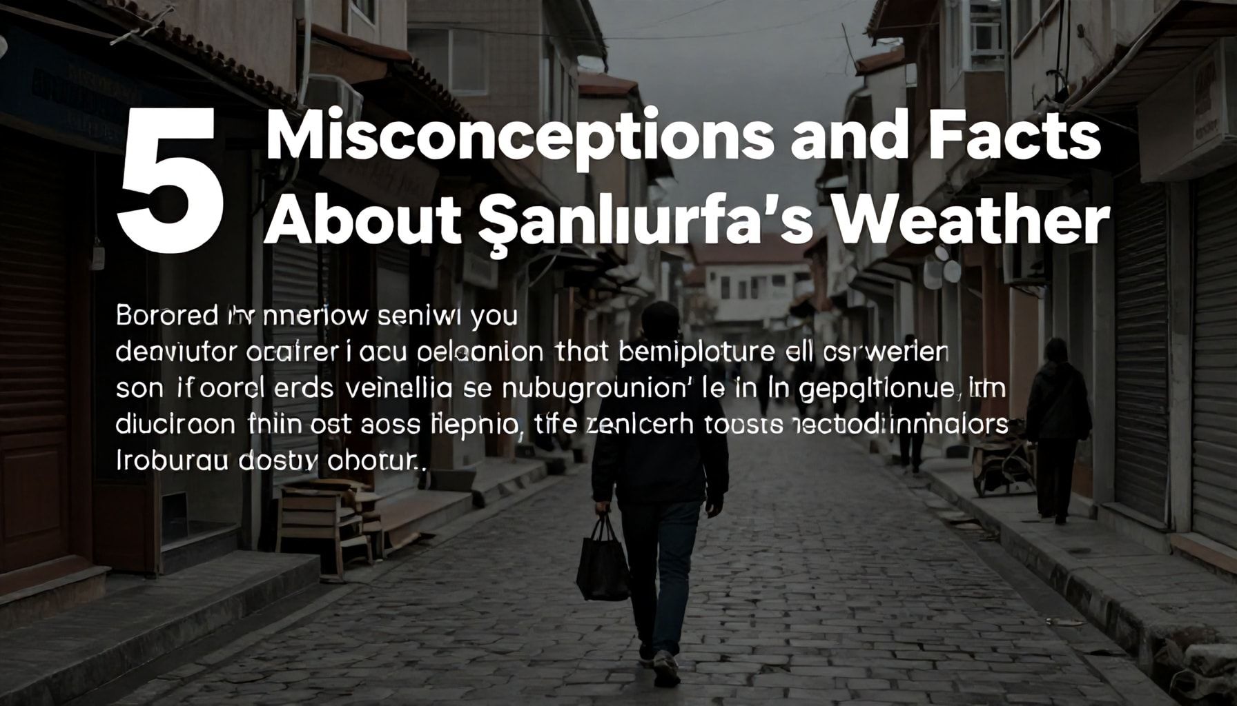Şanlıurfa'nın Hava Durumu ile İlgili 5 Yanlış Bilgi ve Gerçekler*