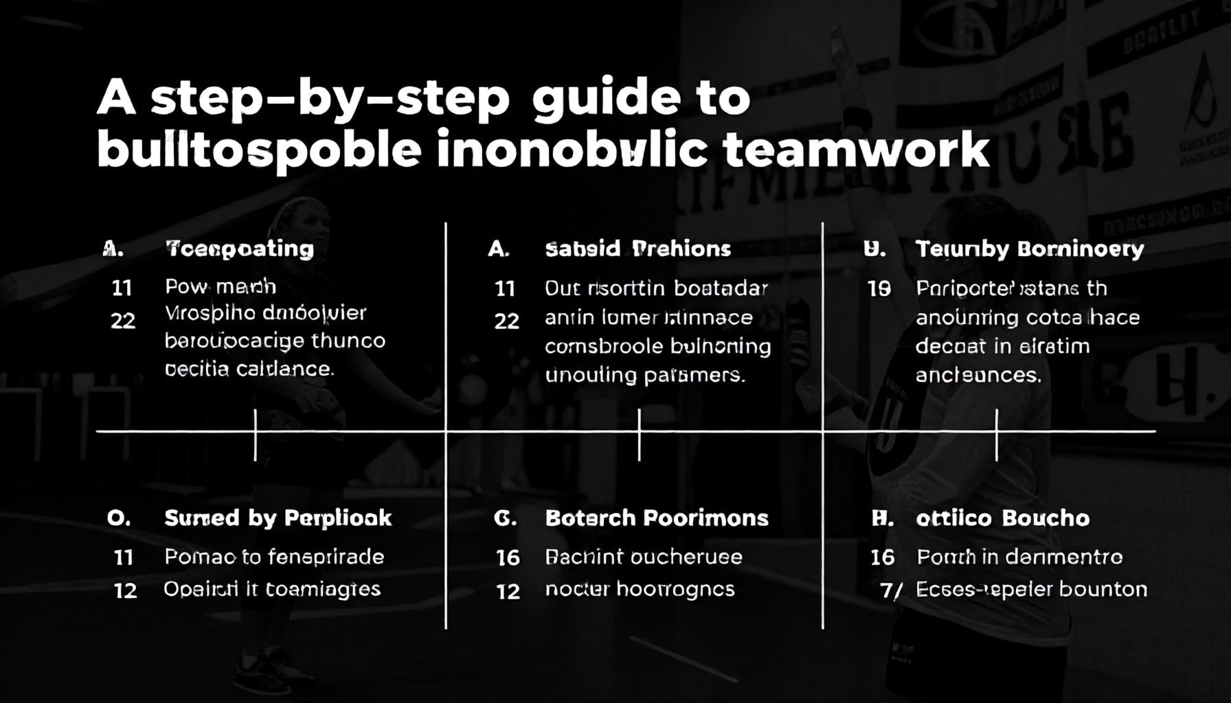 A step-by-step guide to building unstoppable teamwork—tested by champions.