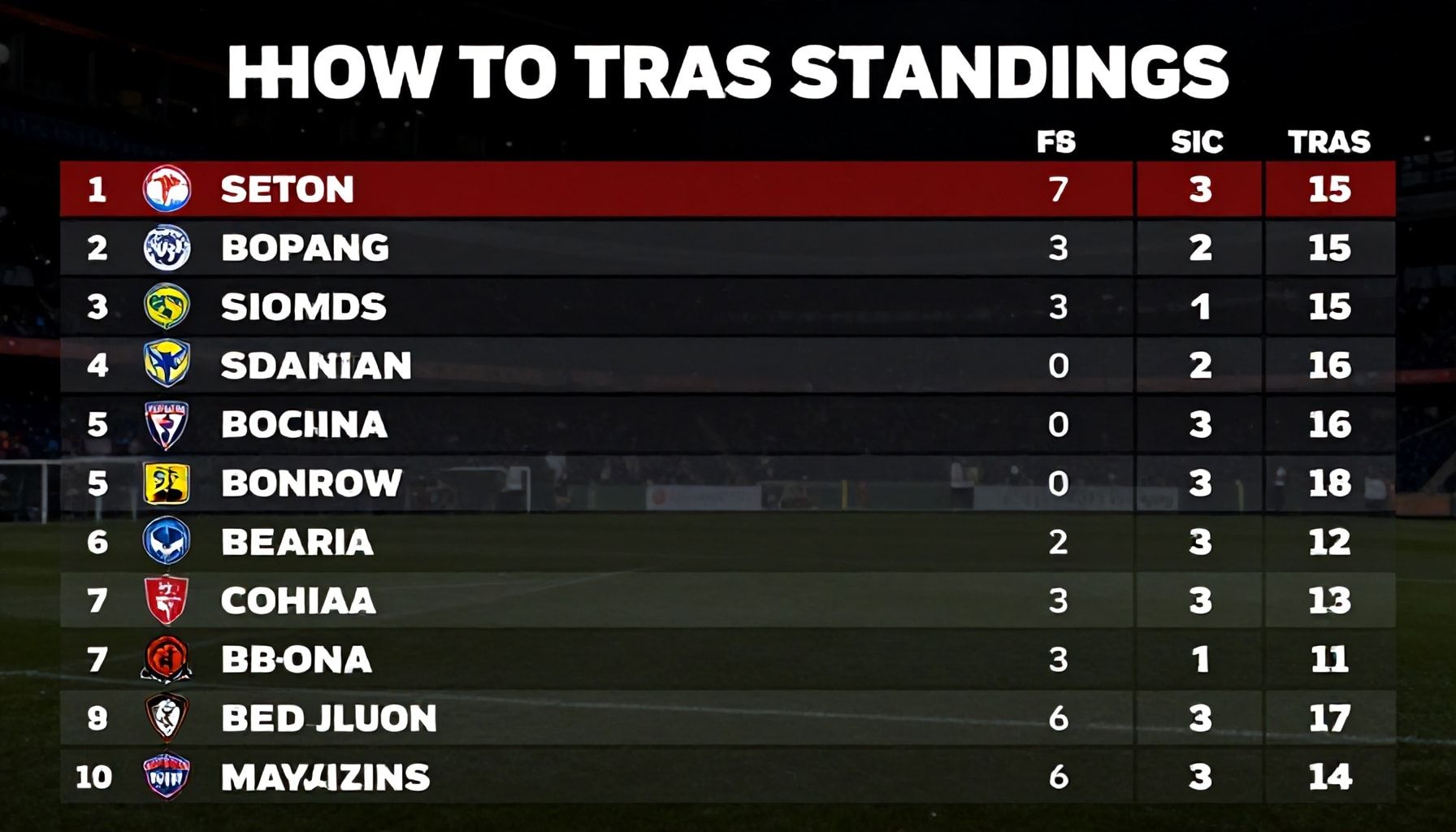 Takımların Puan Durumlarını Nasıl Takip Edersiniz?*