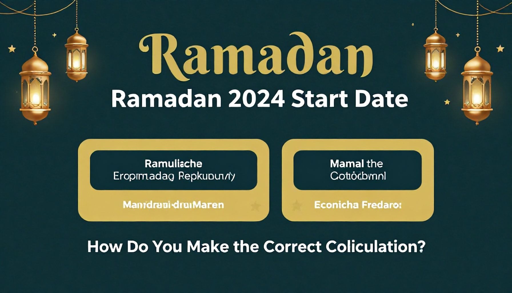 Ramazan 2024 Başlangıç Tarihi: Doğru Hesaplamayı Nasıl Yaparsınız?*