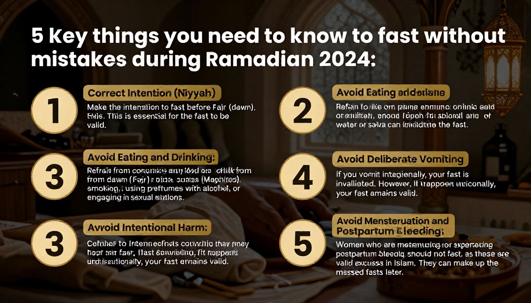 Ramazan 2024’te Hatasız Oruç Tutmak İçin Bilmeniz Gereken 5 Ana Bilgi*