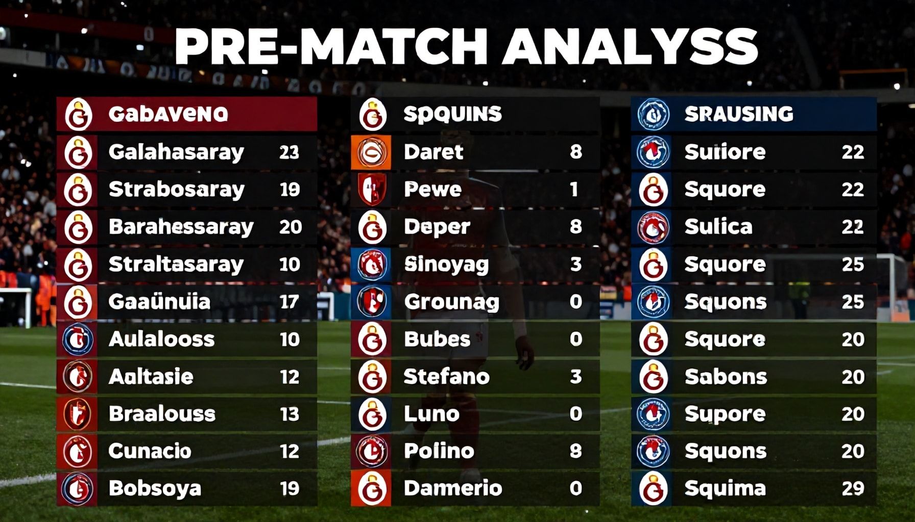 Galatasaray ve Strasbourg Kadroları: Maç Öncesi Analiz*