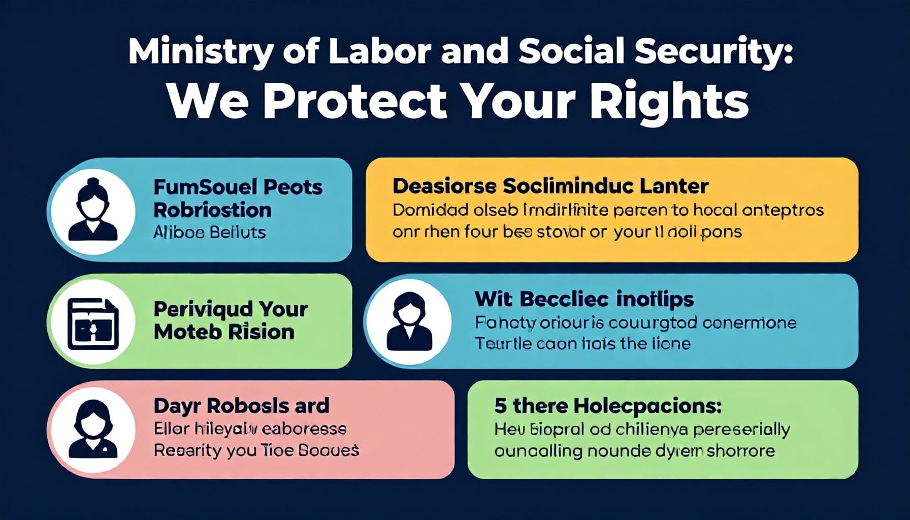 Çalışma ve Sosyal Güvenlik Bakanlığı: Hakkınızı Koruyoruz" için 5 Öne Çıkan Alt Başlık:*