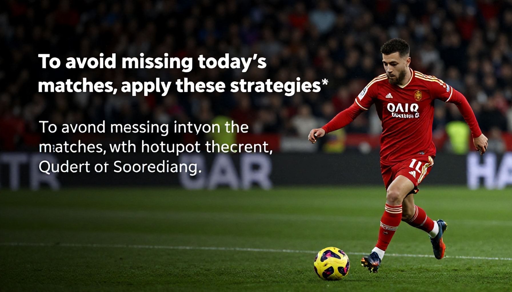Bugünki maçları kaçırmamak için bu stratejileri uygulayın*