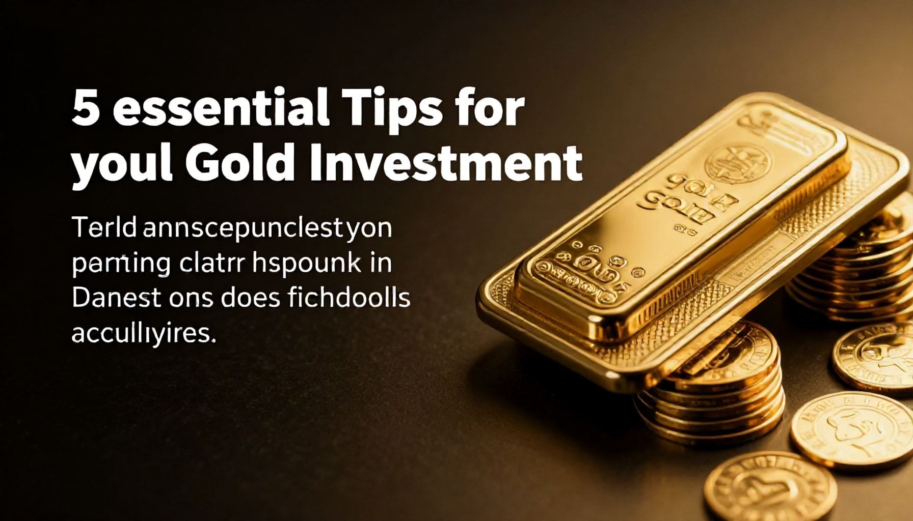 Altın Yatırımında Sizin İçin 5 Hayati İpucu*