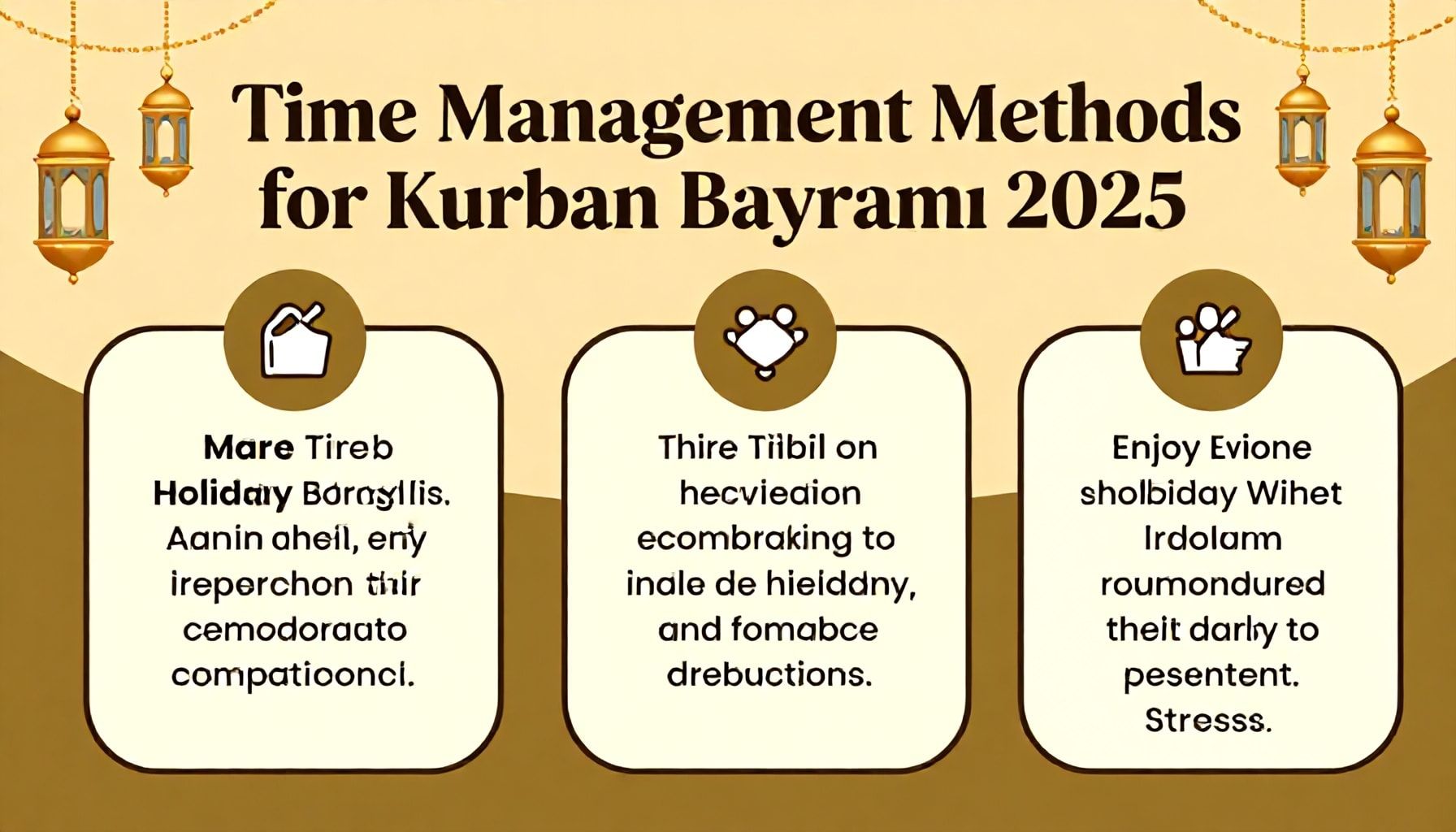 Kurban Bayramı 2025 için 3 Zaman Yönetimi Yöntemi: Stres Olmadan Bayramı Yaşayın*