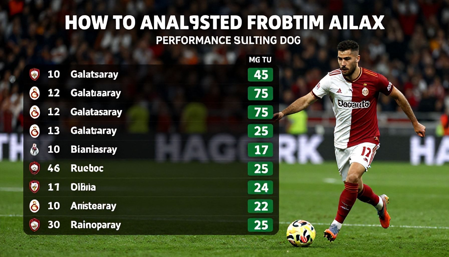 Ajax ve Galatasaray'ın Son Maç Performansları: Puan Durumlarını Nasıl Analiz Edersiniz?*