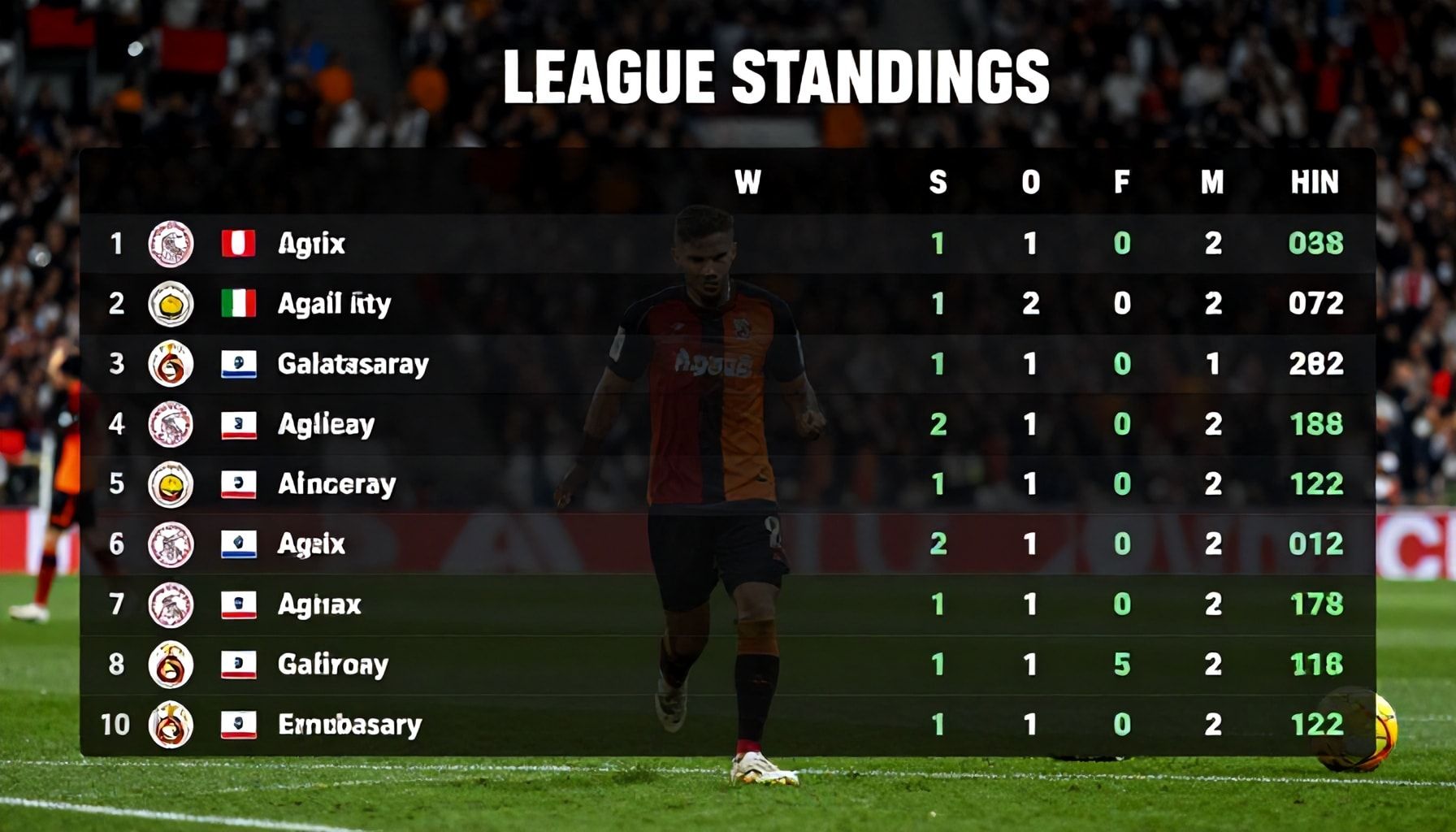 Ajax ve Galatasaray'ın Lig Sıralaması: Bu Sezonun Anahtar Momentlerini Keşfedin*