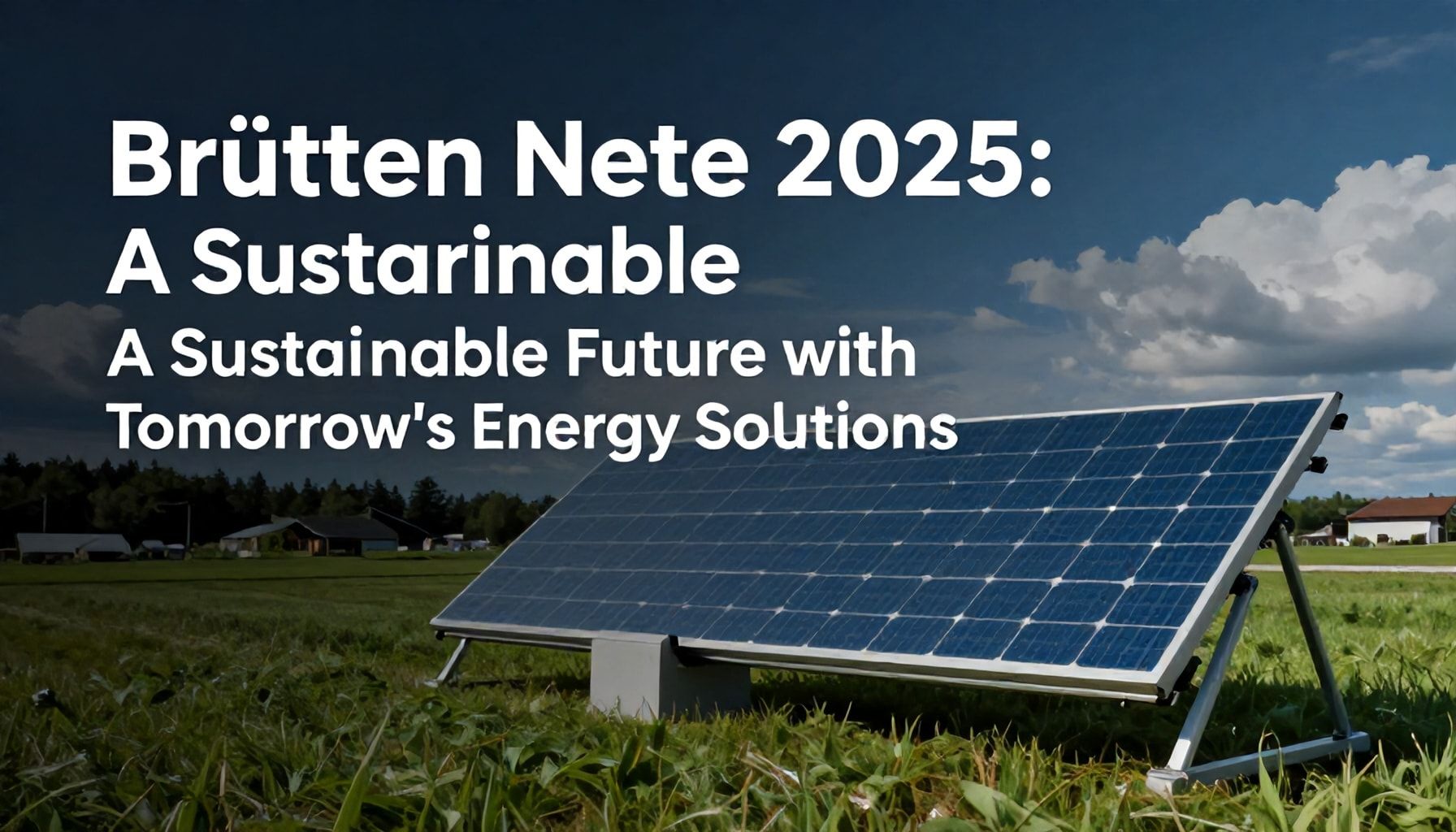 Brütten Nete 2025: Geleceğin Enerji Çözümleriyle Sürdürülebilir Bir Gelecek*