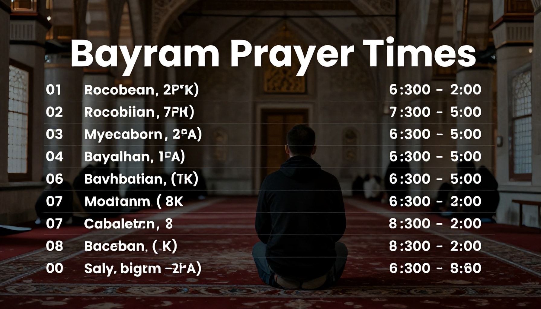 Bayram Namazı Saatlerini Takip Etmeyi Unutmayın: 3 Yöntem*