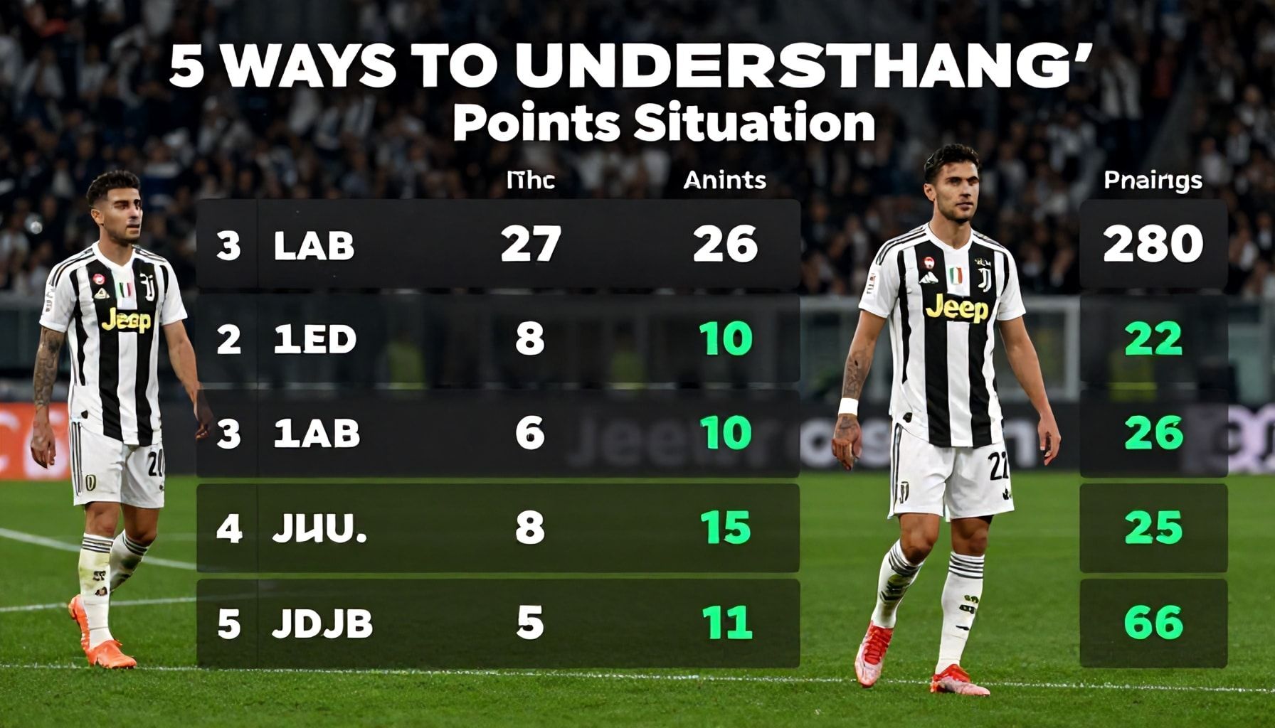 5 Way to Anlamak Juventus'un Puan Durumunu: Analiz ve Strateji Yöntemleri*