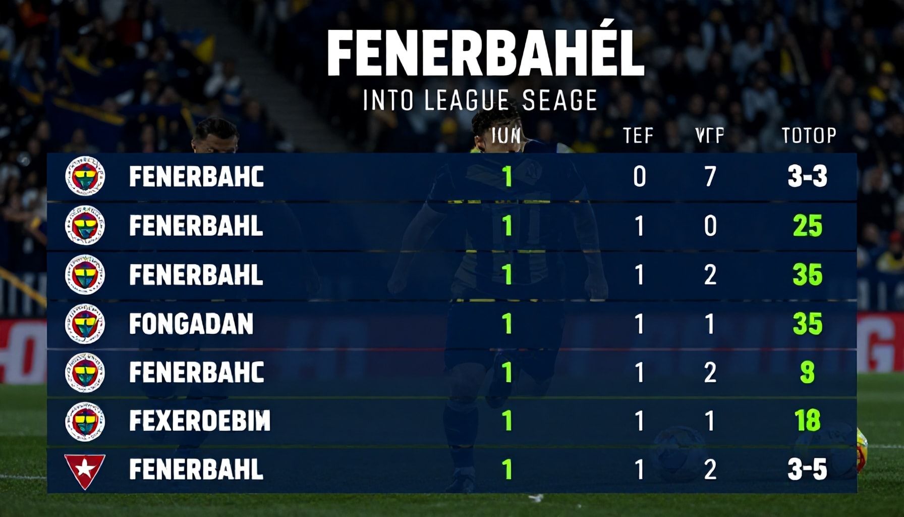 X Ways to Analyze Fenerbahçe's Performance in the League This Season*