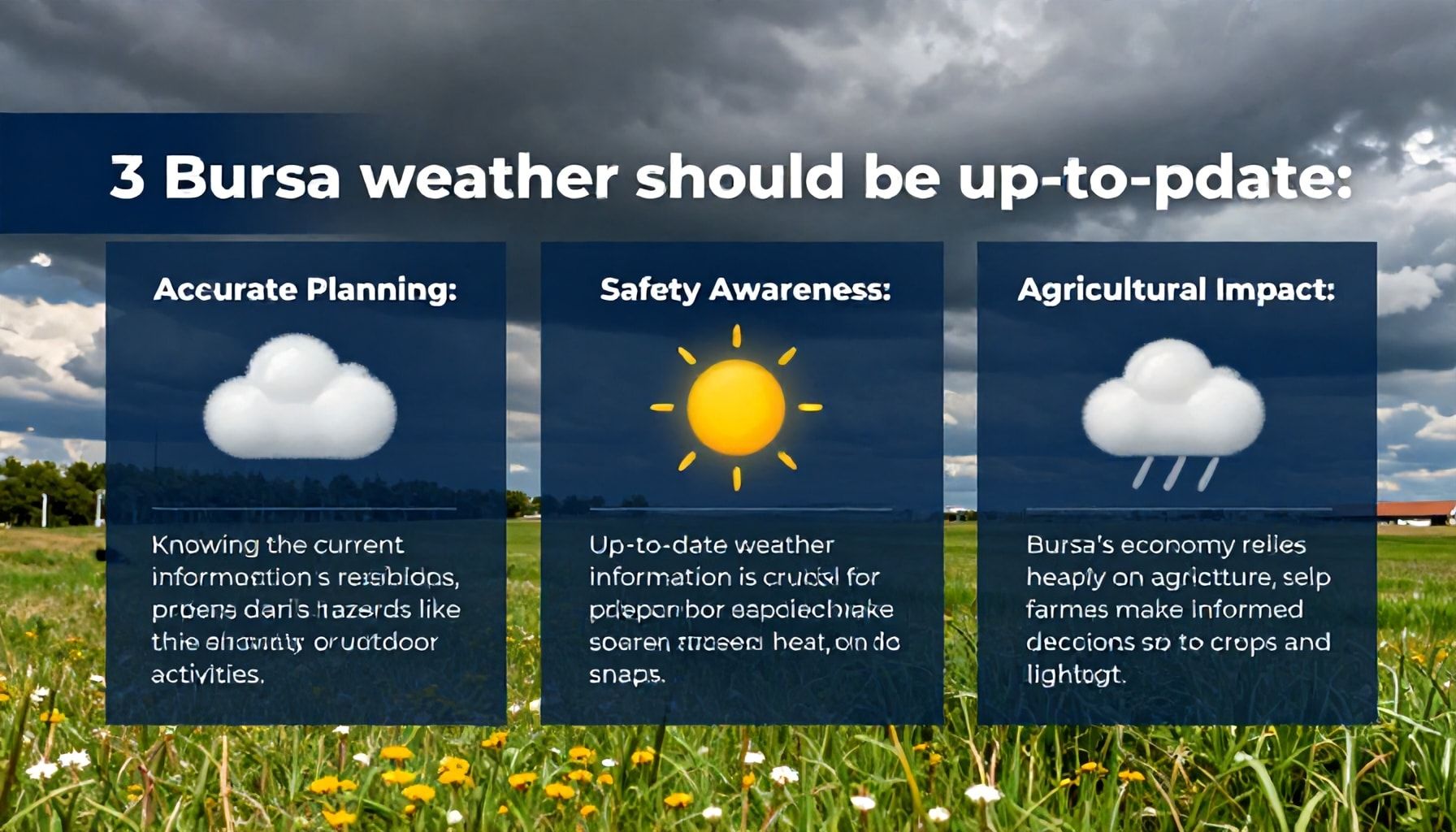 Neden Bursa Hava Durumu Güncel Olmalı? 3 Nedeni*
