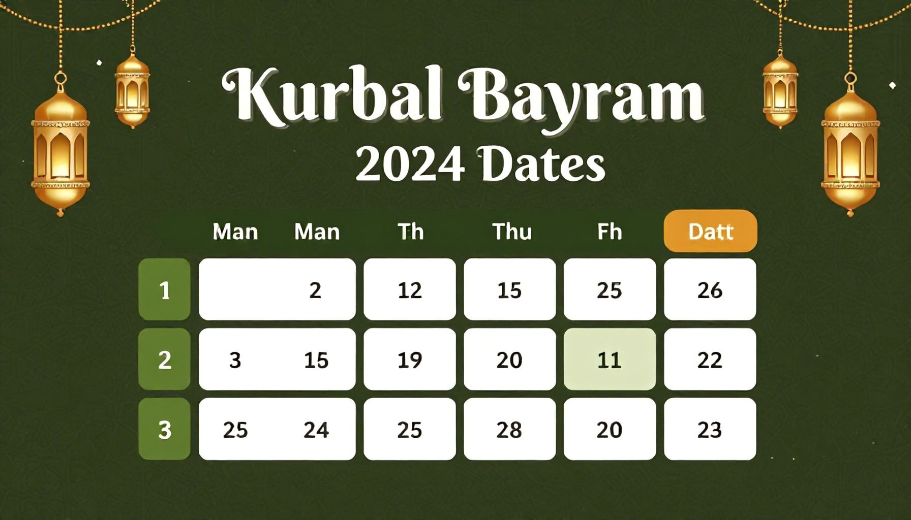 Kurban Bayramı 2024 Tarihleri: Ne Zaman Başlıyor ve Bitiyor?