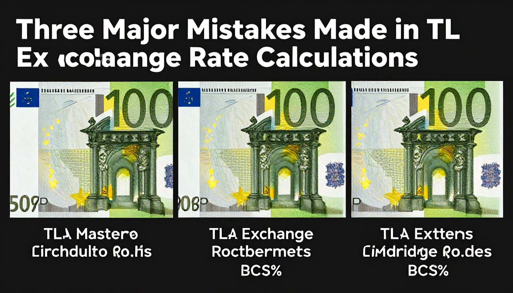 Euro TL Kuru Hesaplamasında Yapılan 3 Büyük Yanılgı*