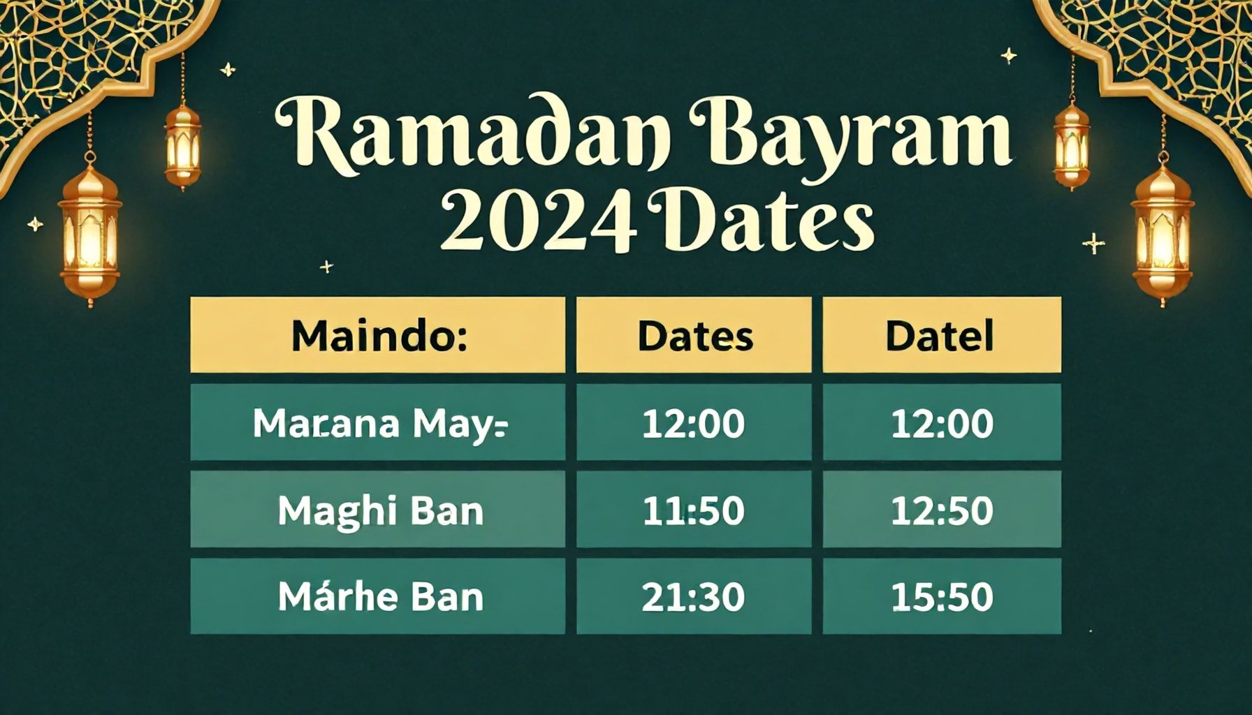 Ramazan Bayramı 2024 Tarihleri: Ne Zaman Başlıyor ve Bitiyor?*