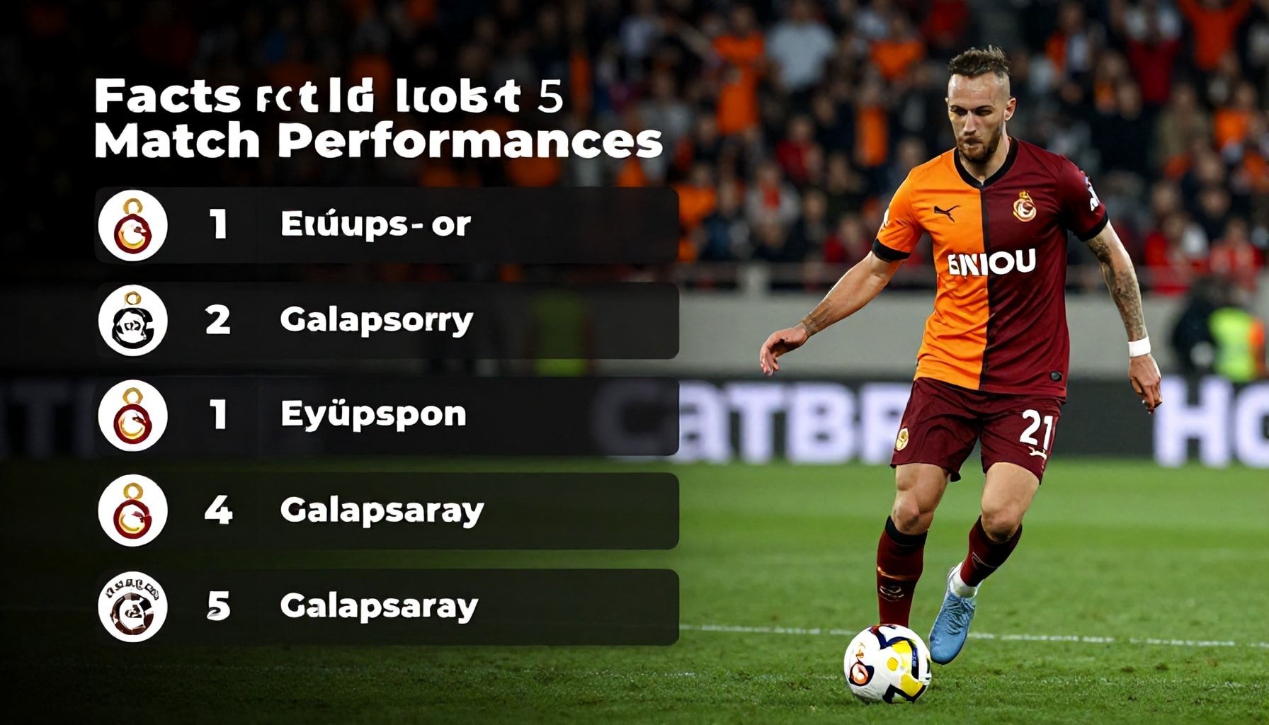 Maç Öncesi Gerçekler: Eyüpspor ve Galatasaray'ın Son 5 Maç Performansı*