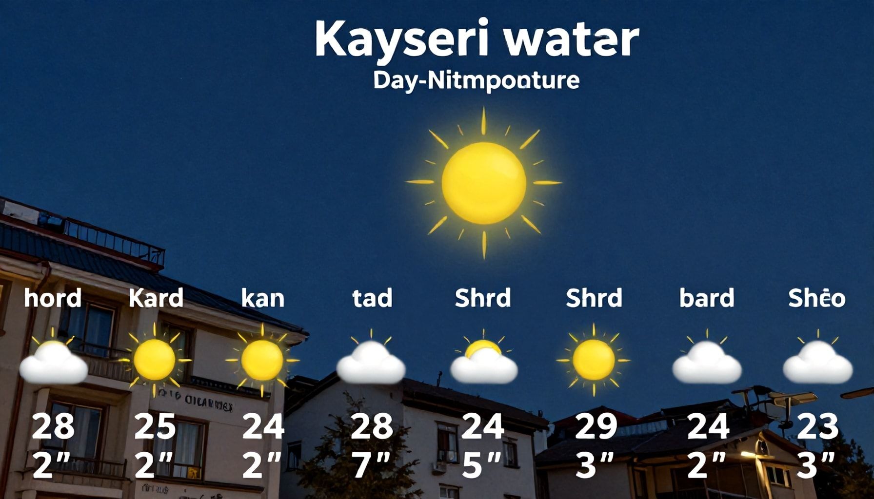 Kayseri Hava Durumu: Güncel Tahminler ve Gece-Gündüz Sıcaklık Değişimleri*