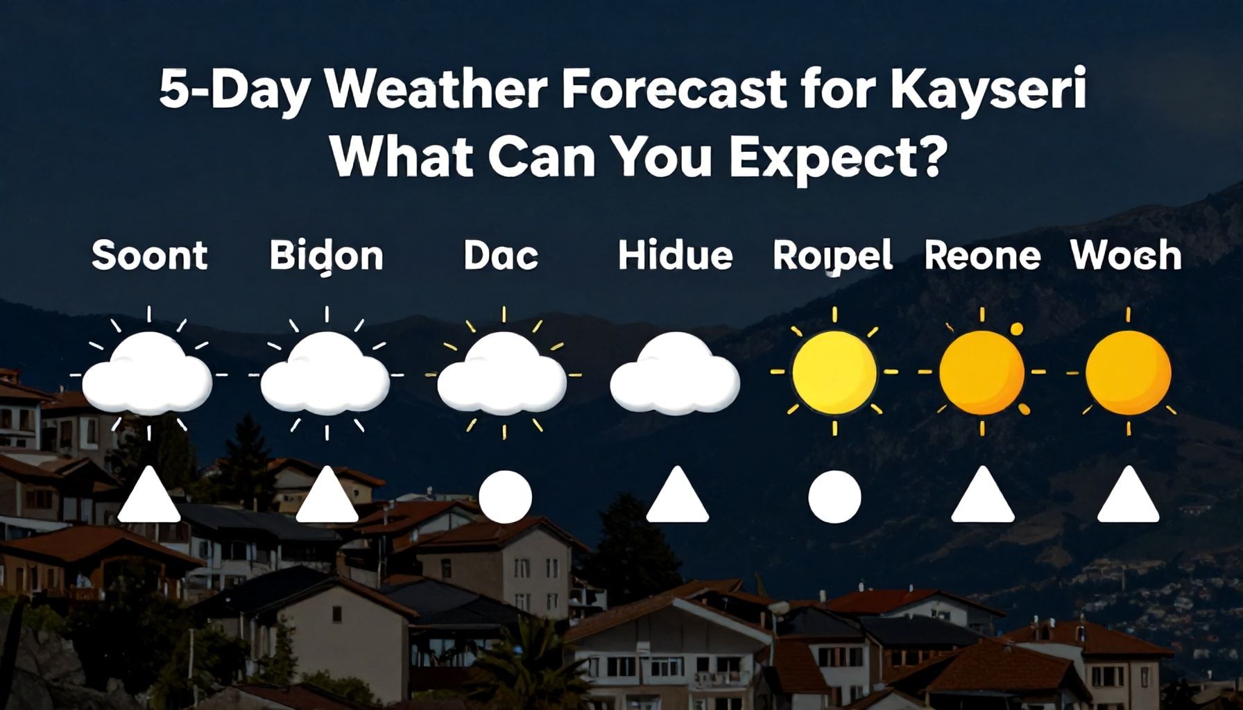 Kayseri'de 5 Günlük Hava Tahmini: Ne Bekleyebilirsiniz?*