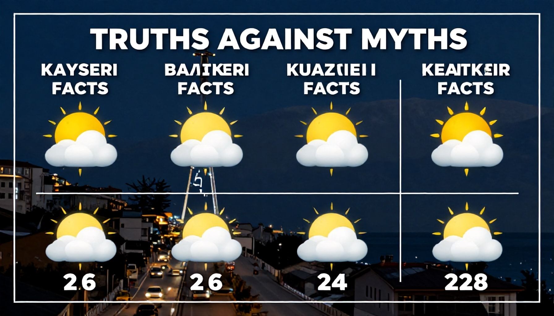 Kayseri Hava Durumu Gerçekleri: Mitlere Karşı Gerçekler*