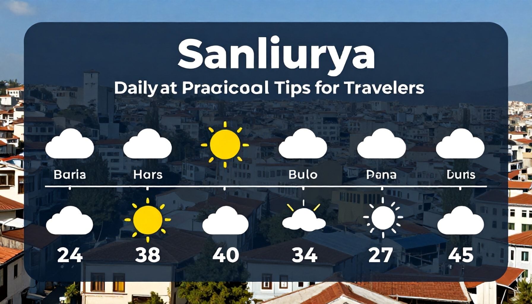 Şanlıurfa Hava Durumu: Günlük Öngörü ve Gezici İçin Pratik Bilgiler*