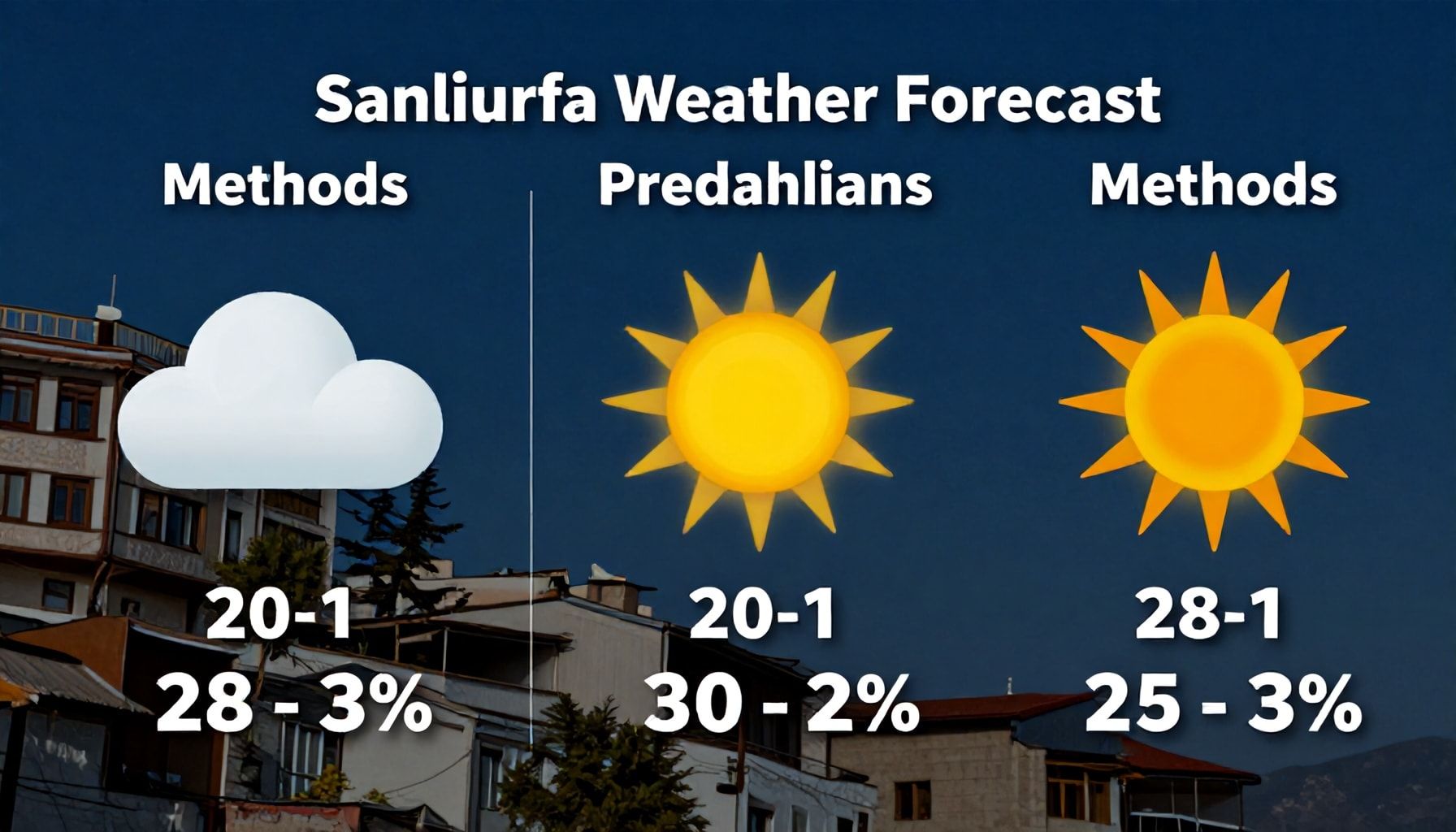 Şanlıurfa Hava Durumu: 3 Yöntemle Doğru Öngörü Yapın ve Yanılmayın*