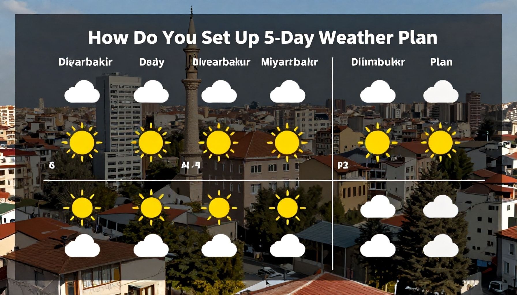Diyarbakır'da 5 Günlük Hava Planınızı Nasıl Ayarlarsınız?*