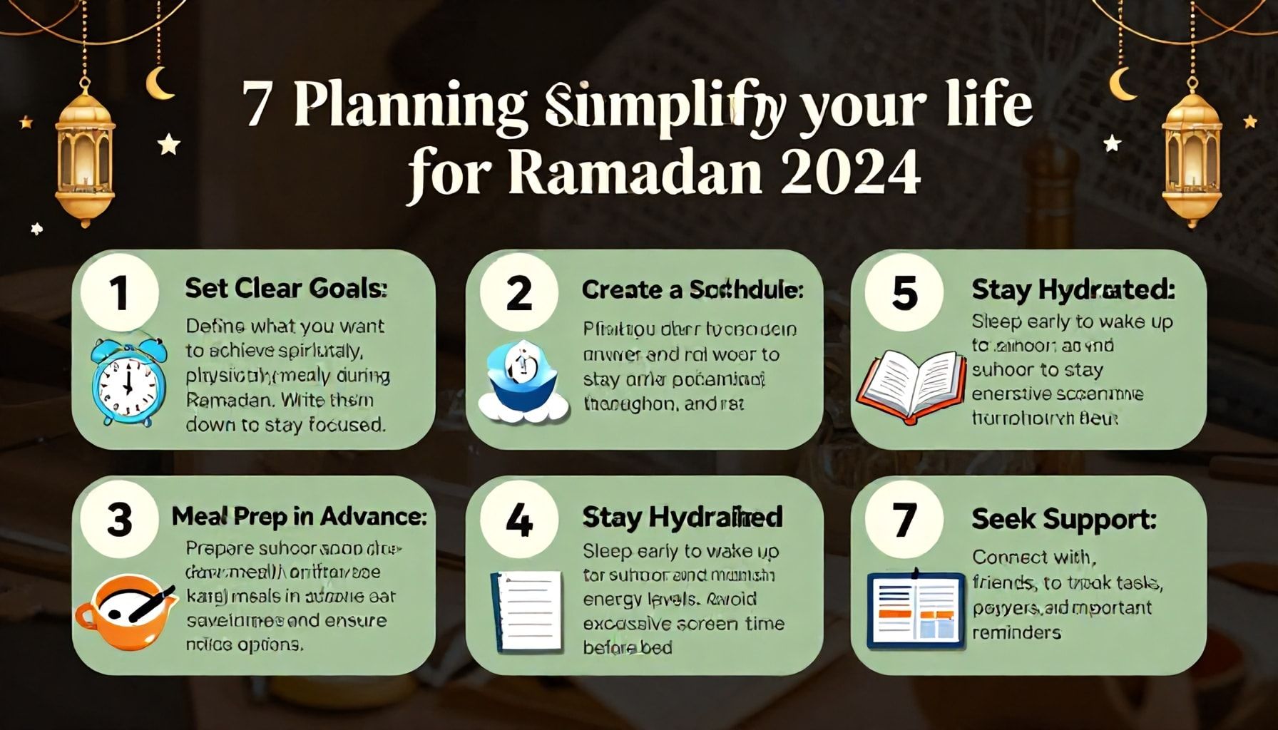 Ramazan 2024 İçin 7 Hayatınızı Kolaylaştıracak Planlama İpuçları*