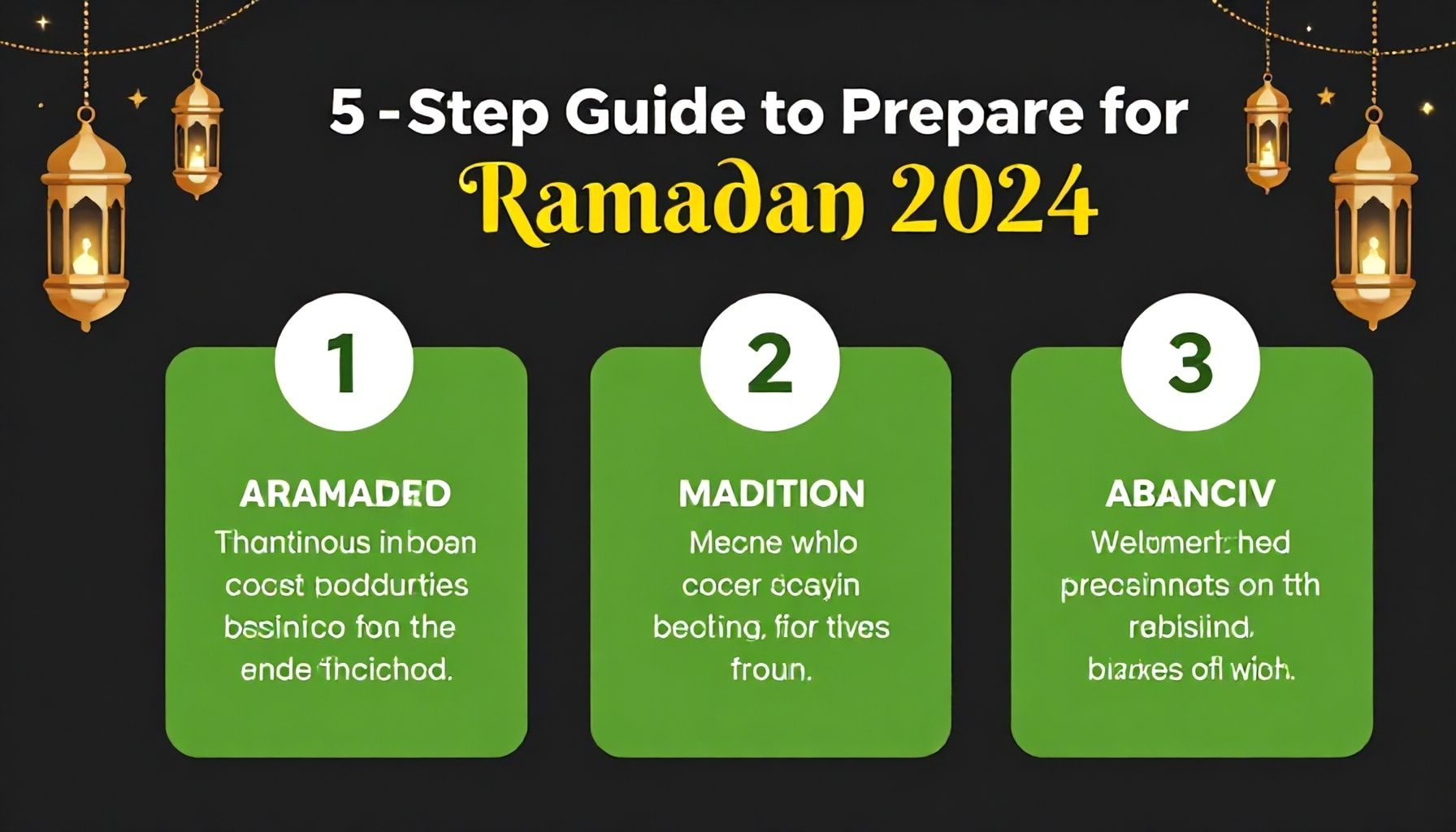 Ramazan 2024'e Hazırlanmak İçin 5 Adım Rehberi*