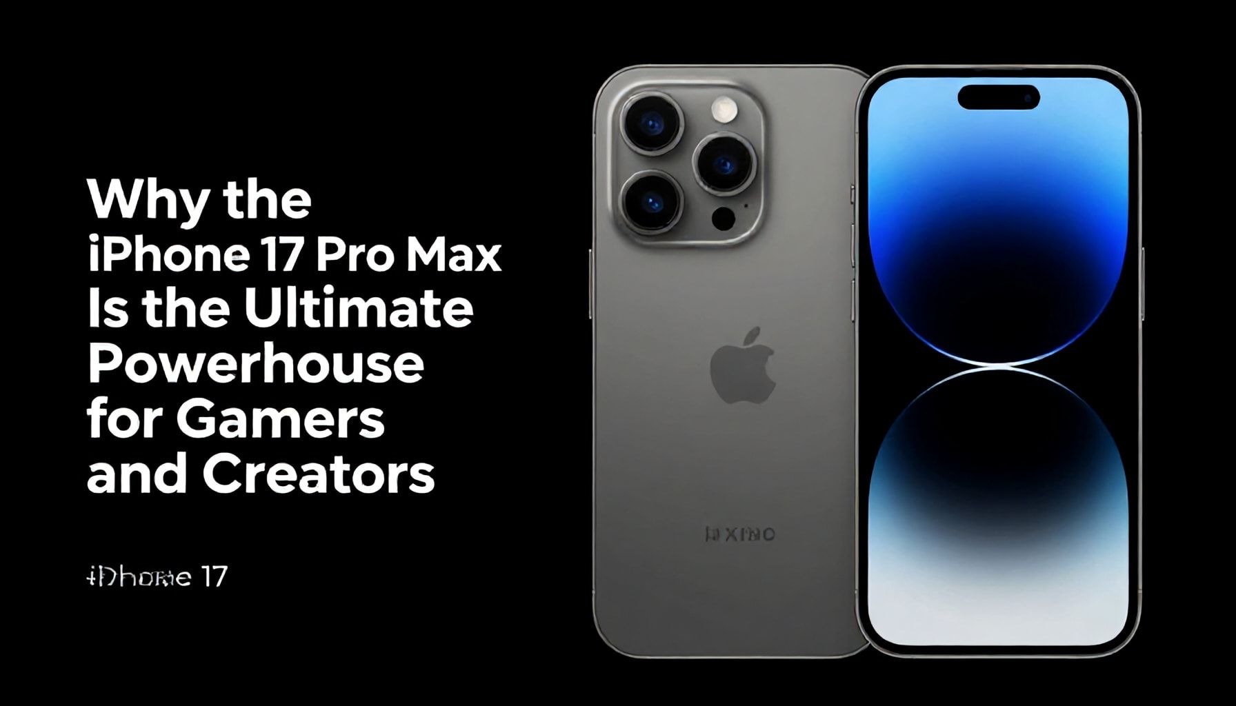 Why the iPhone 17 Pro Max Is the Ultimate Powerhouse for Gamers and Creators*