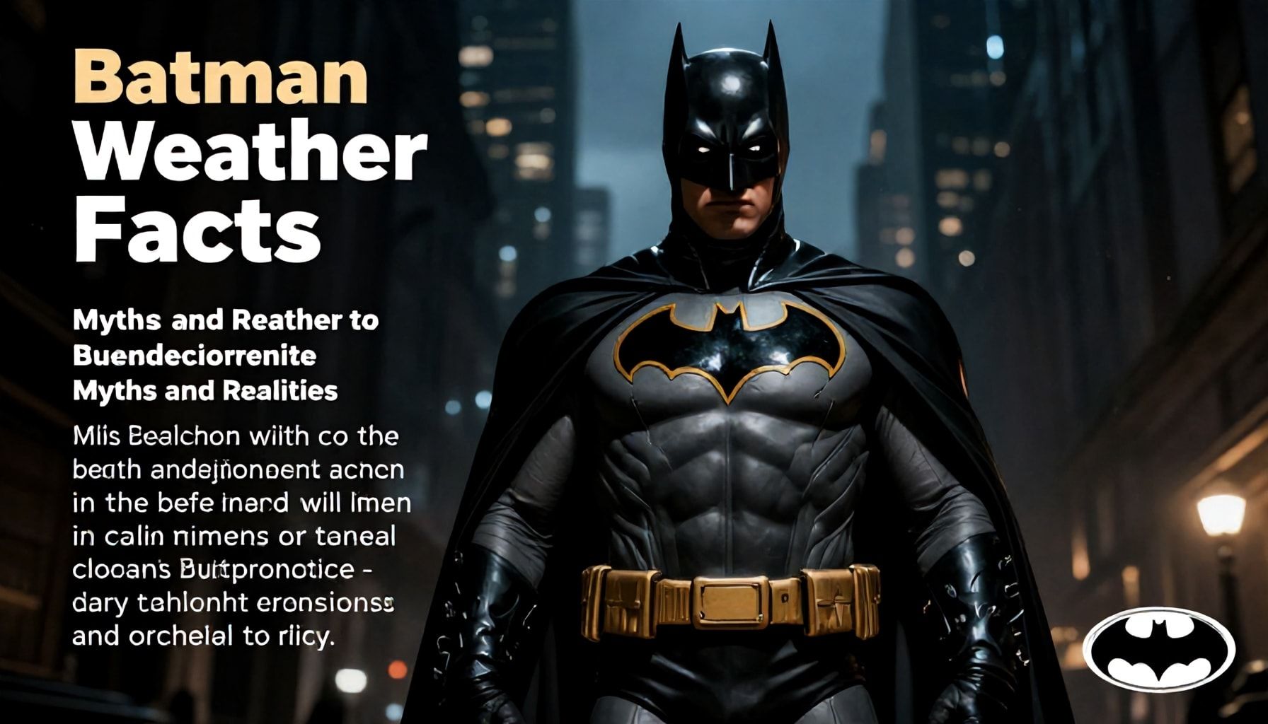 Batman Hava Durumu Gerçekleri: Mitler ve Gerçekler*